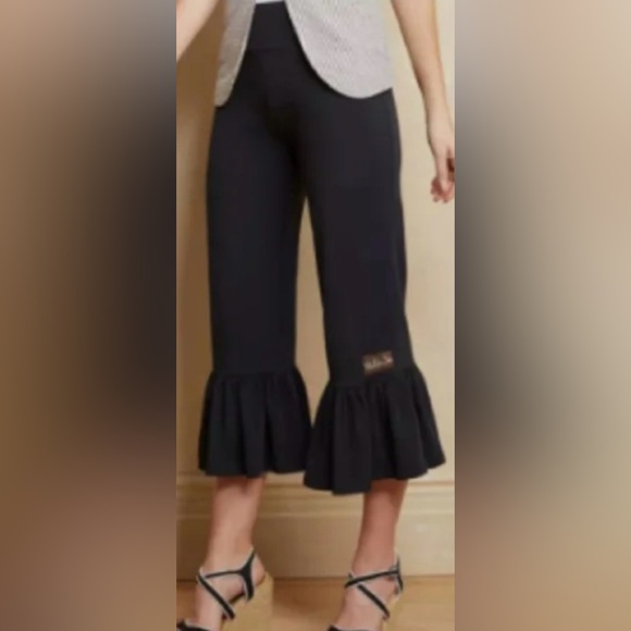 Matilda Jane Charcoal Ruffle Wide Leg Pants - Picture 4 of 7